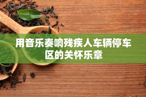 用音乐奏响残疾人车辆停车区的关怀乐章