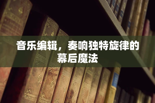 音乐编辑，奏响独特旋律的幕后魔法