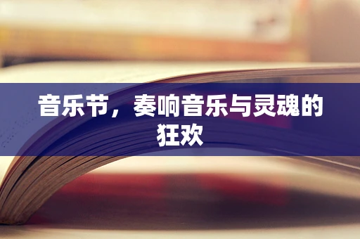 音乐节，奏响音乐与灵魂的狂欢