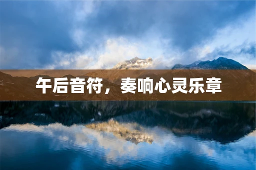 午后音符，奏响心灵乐章