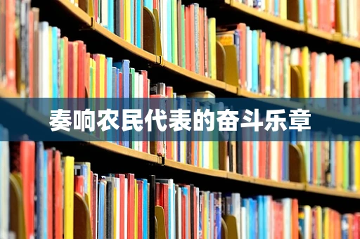 奏响农民代表的奋斗乐章
