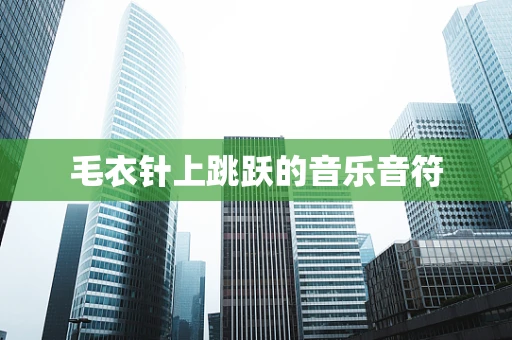 毛衣针上跳跃的音乐音符