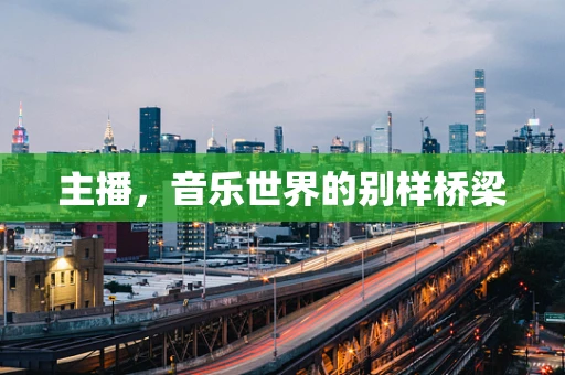 主播，音乐世界的别样桥梁