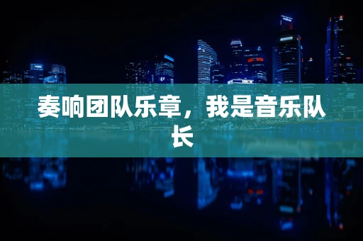 奏响团队乐章，我是音乐队长