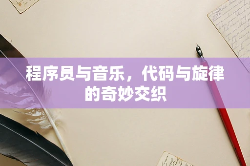 程序员与音乐，代码与旋律的奇妙交织