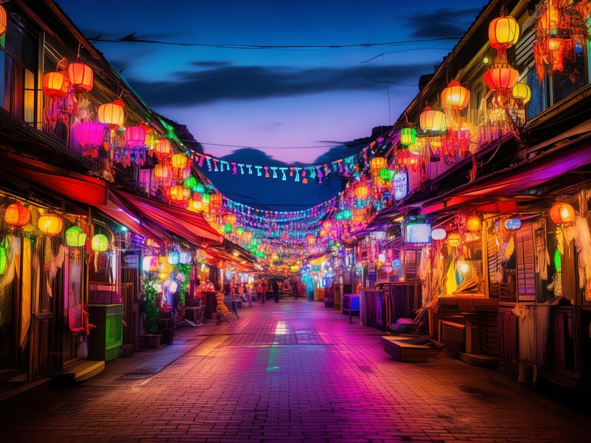 夜市灯光秀，奏响城市夜乐章