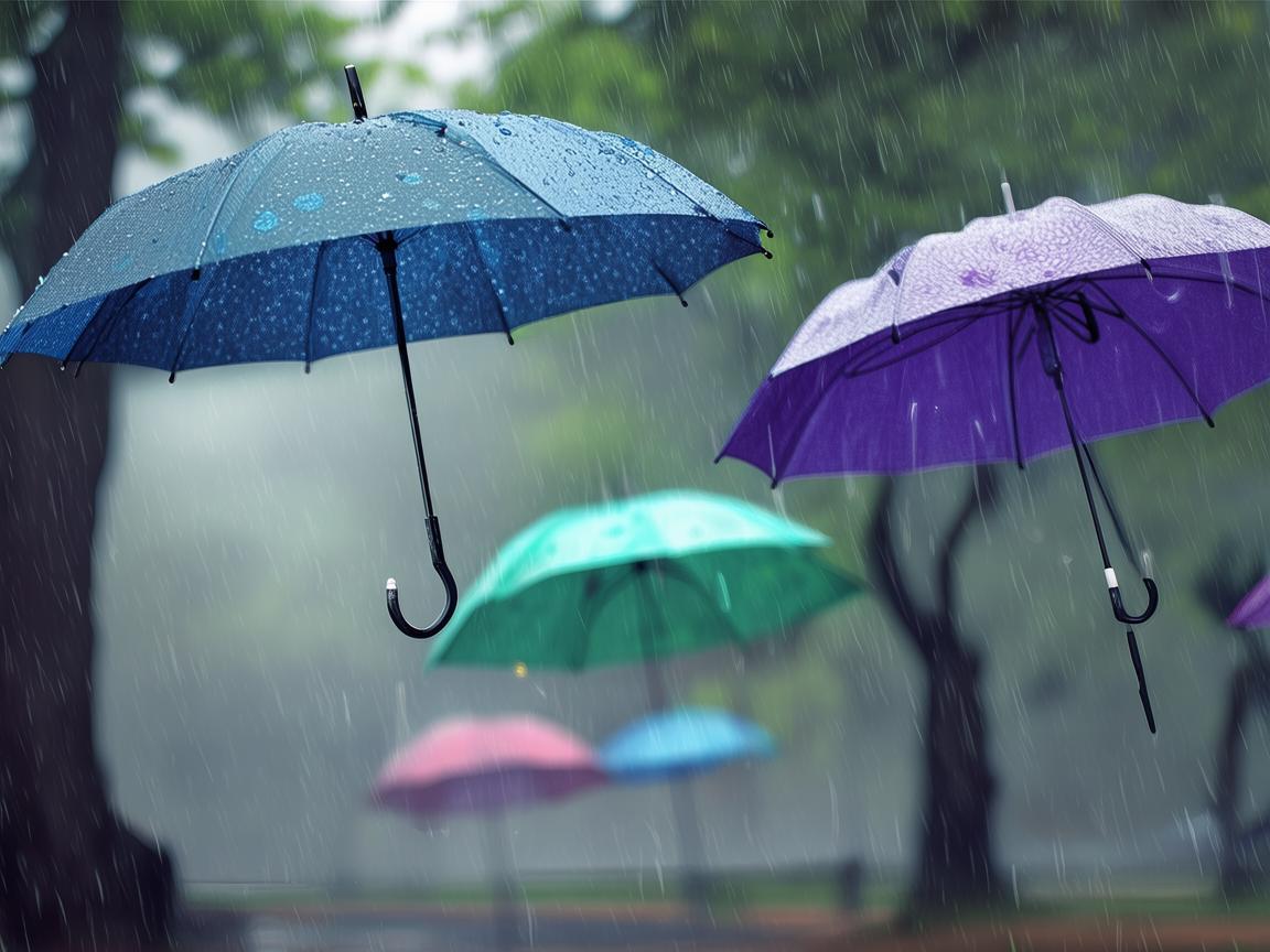 雨中奏响的雨伞之歌