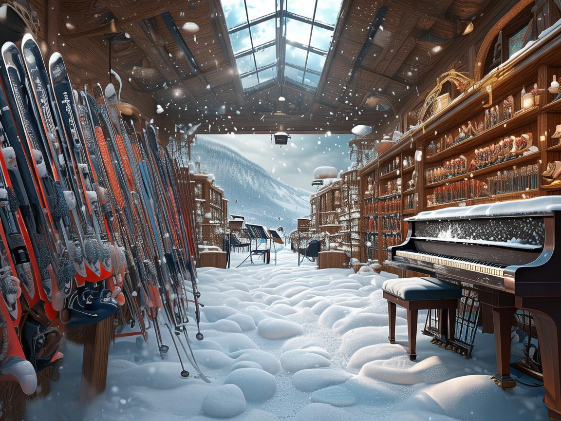 音乐与雪趣，滑雪场雪具大厅的交响乐章