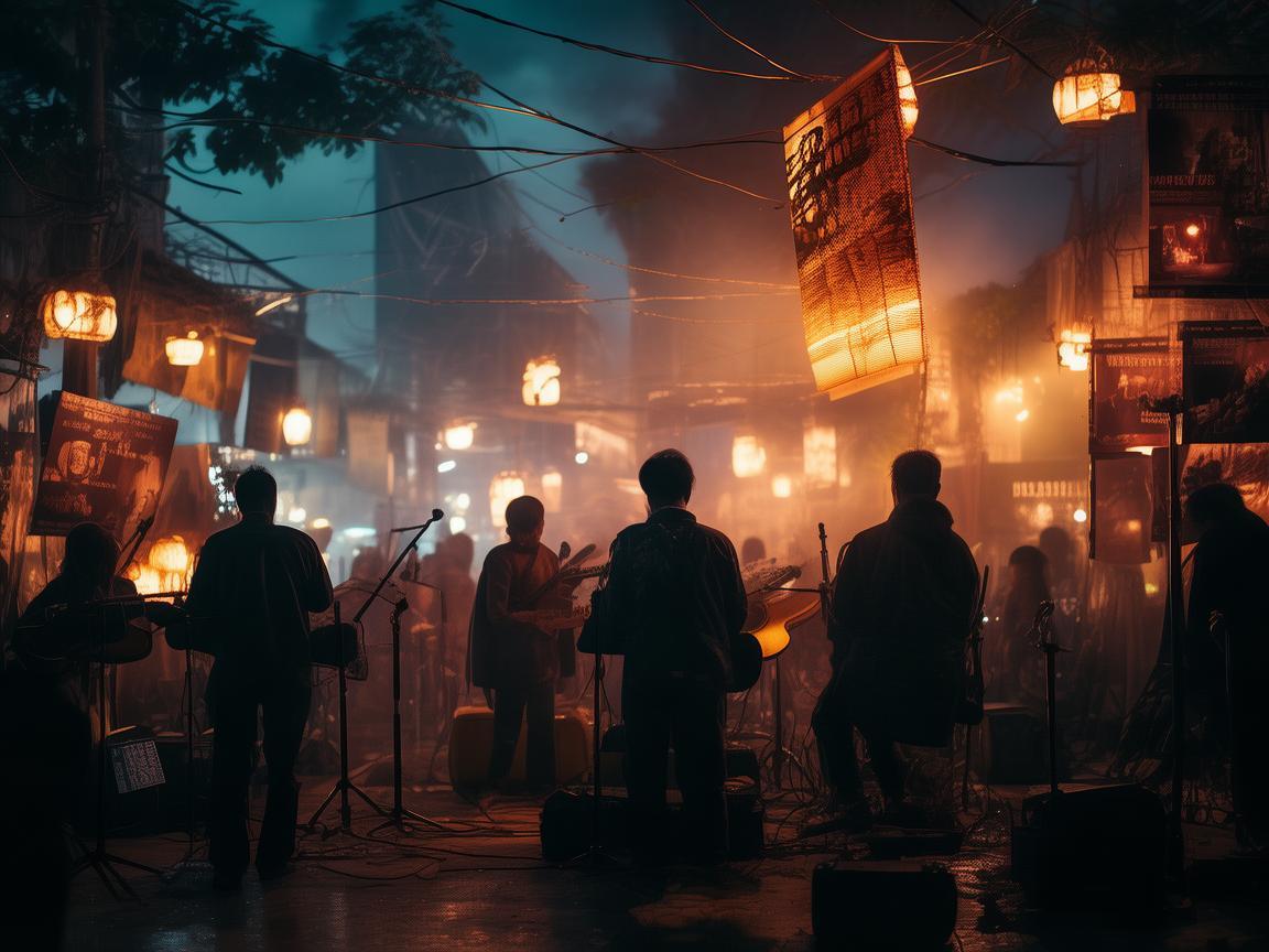 夜幕下的旋律，夜市电影节中的音乐如何烘托电影氛围？