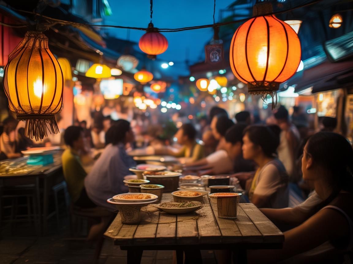 夜幕下的旋律，如何在夜市小吃摊中融入音乐，提升顾客体验？