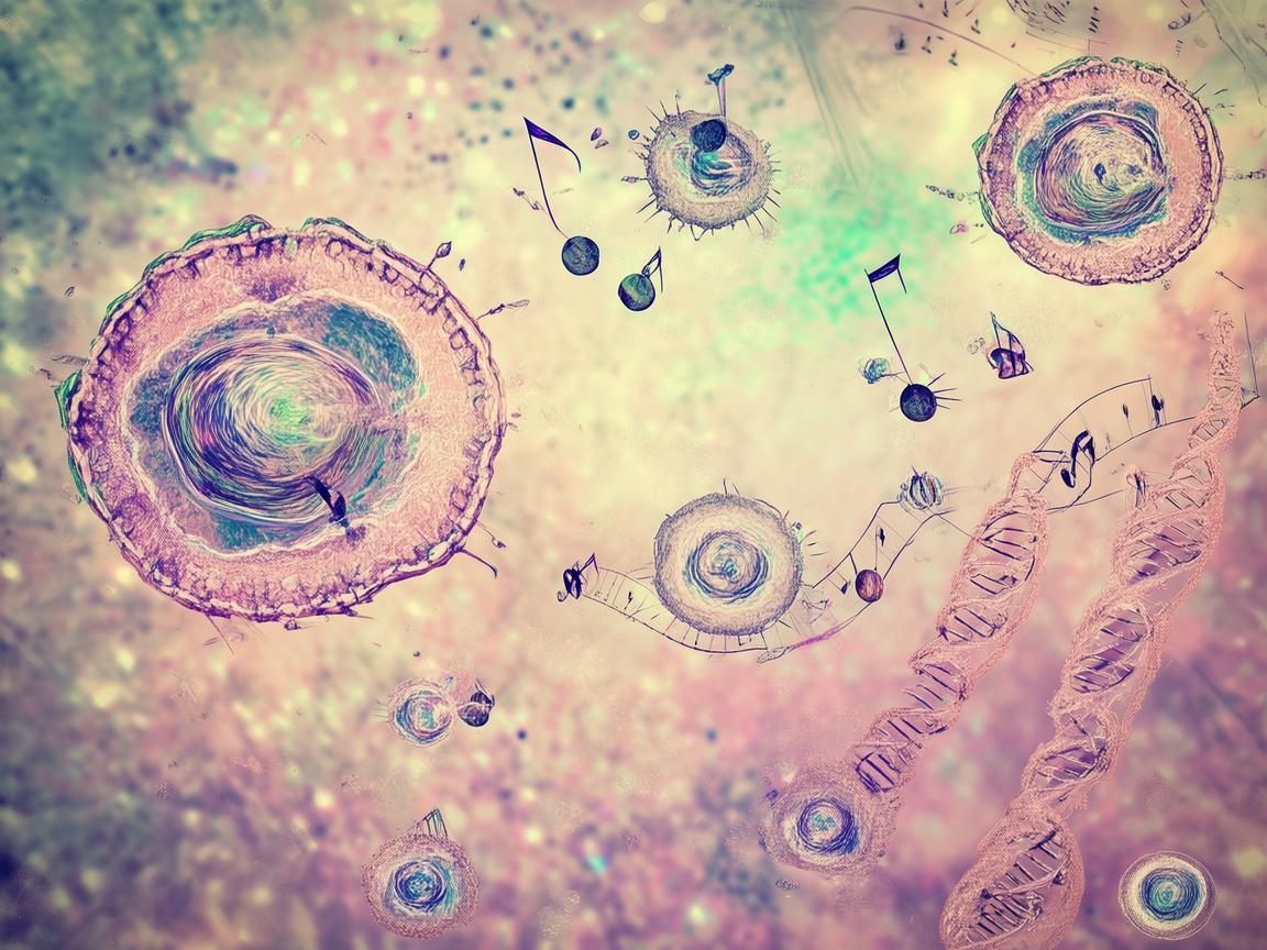 音乐创作与细胞生物学的奇妙交响，灵感源自微观世界的奥秘