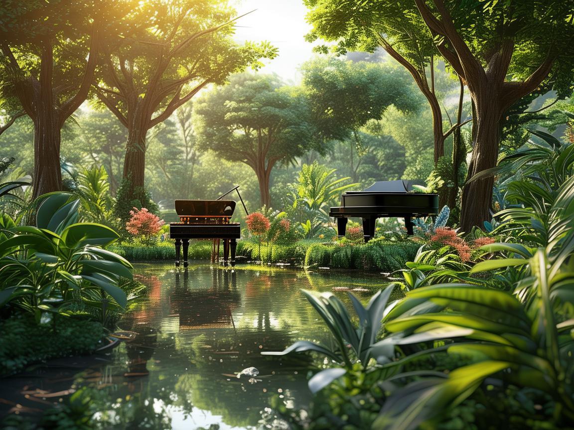 植物园的绿意交响，音乐与自然的和谐共融
