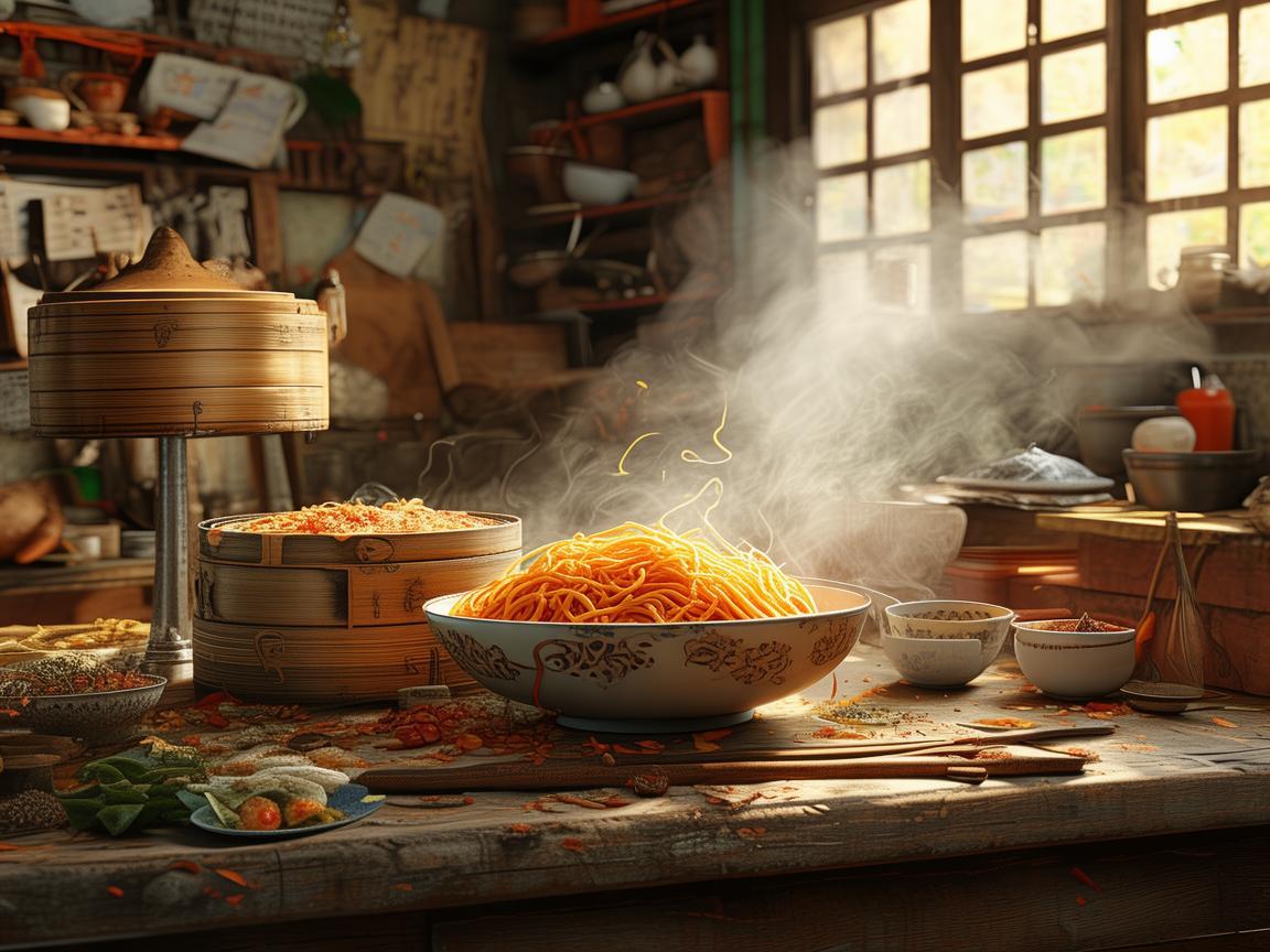 音乐创作中的炒面时刻，灵感与美食的奇妙碰撞