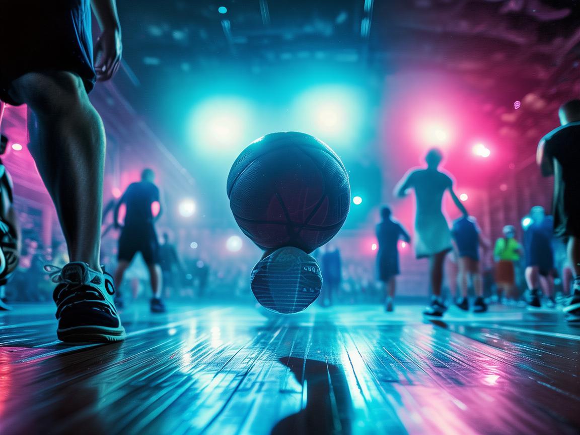 篮球场上的音乐律动