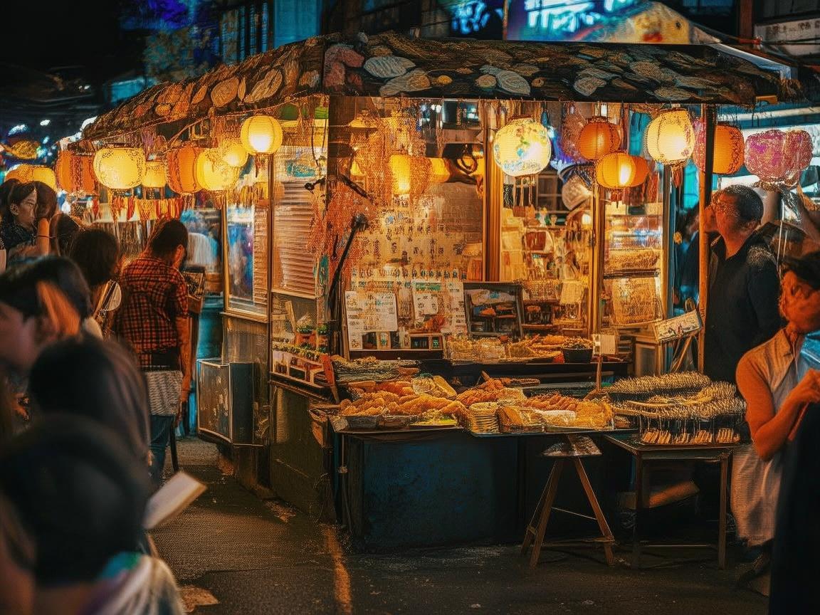 夜市摊位，奏响别样音乐篇章