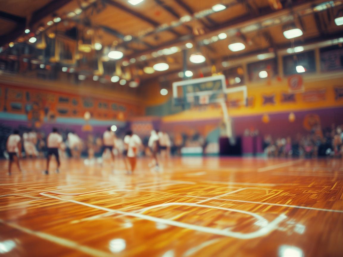 篮球场上的音乐回响