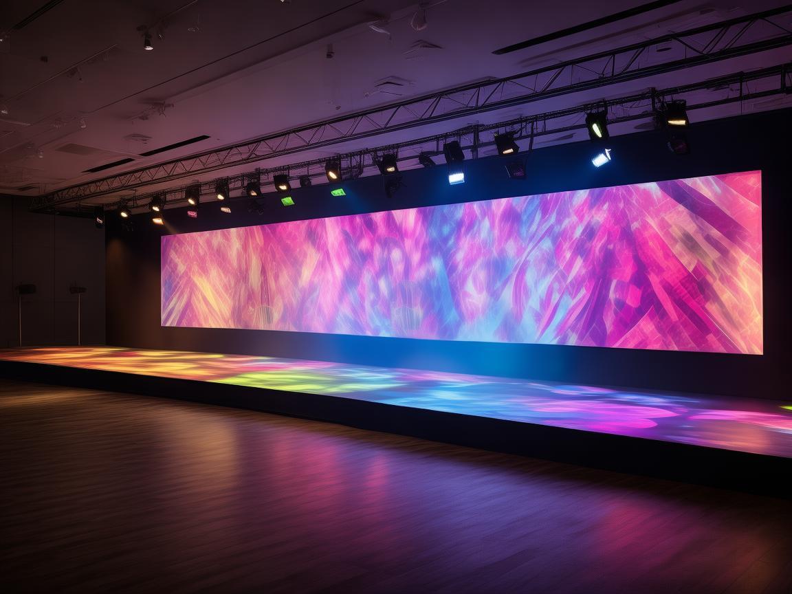 会议室投影幕，音乐表演中的别样舞台