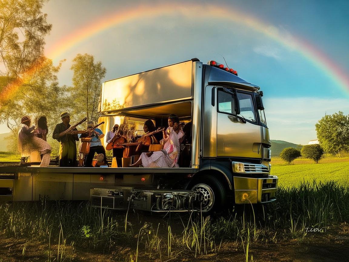 冷藏车与音乐的奇妙共鸣