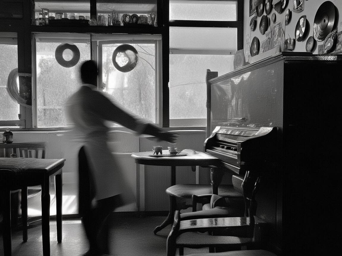 服务员与音乐交织的奇妙乐章